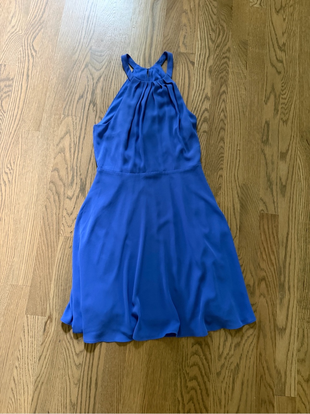Express Cobalt Halter Mini Dress